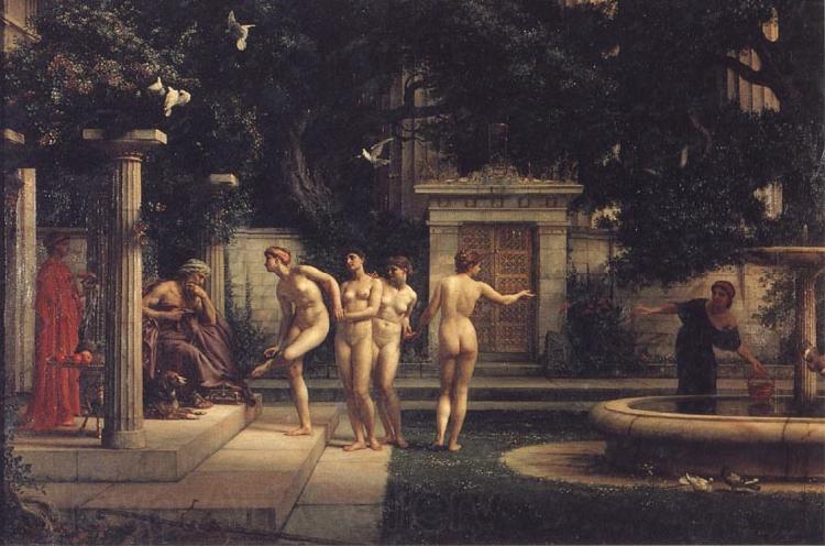 Poynter, Sir Edward John A Visit to Aesculapius Spain oil painting art